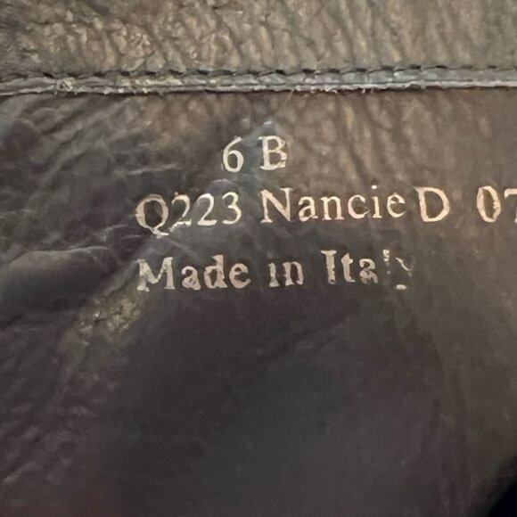 Coach Women’s Nancie Soft Calf Black Pebbled Leather Heeled Bootie Italy Size 6 - Picture 12 of 15